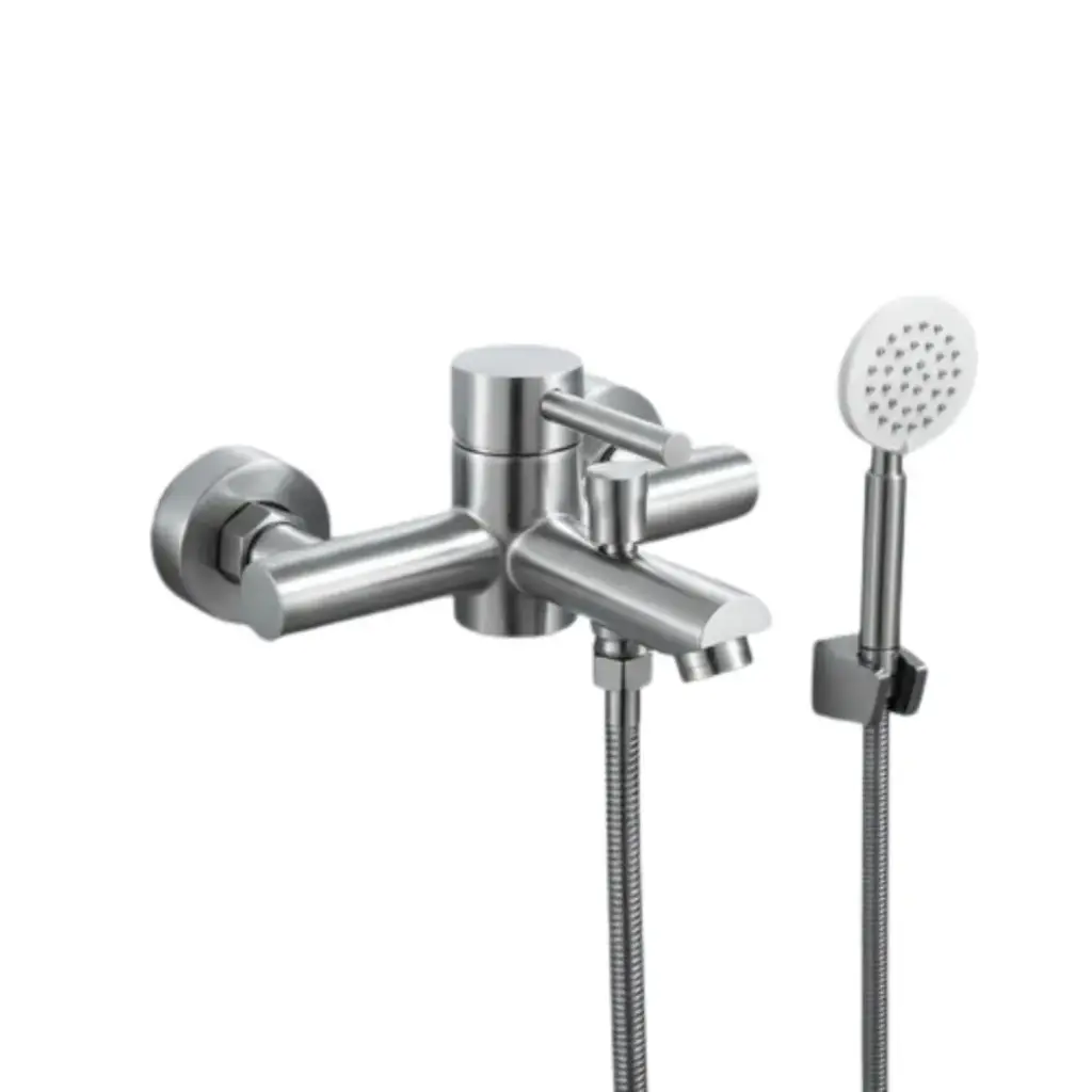 Monocomando Ducha Ac. Inox. Color Satin Palito Acra