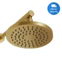 Ducha Baño Articulada Redonda 200mm Gold Fv Acra