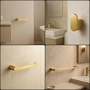 Combo Kit De Accesorios Para Baño Gold Fv Acra