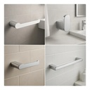 Kit Combo De Accesorios Para Baños Cromo Plateado Fv Acra