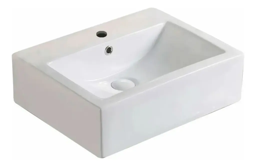 Bacha Pileta Lavatorio De Apoyar Rectangular Para Baño Acra