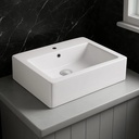 Bacha Pileta Lavatorio De Apoyar Rectangular Para Baño Acra