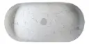 Bacha Pileta Ovalada De Apoyo Para Baño Loza Marmolada Acra