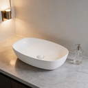 Bacha Pileta De Apoyo Color Blanco Brillo Para Baño Acra