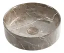 Bacha Pileta De Apoyo Marmolada Redonda Para Baño Acra