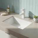 Bacha Pileta Embutida Blanca Con Desborde Para Baño Acra