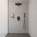 Ducha De Embutir Negro Mate Con Transferencia Acra