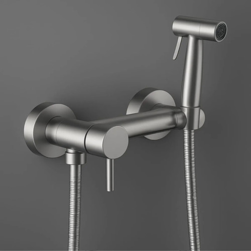 Ducha Higienica Home Monocomando Con Set Acero Klipen Acra