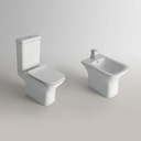 Juego Inodoro Con Mochila Y Tapa + Bidet Ferrum Temple Acra