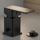 Monocomando Bidet Negro Mate Con Transferencia Zoe Acra