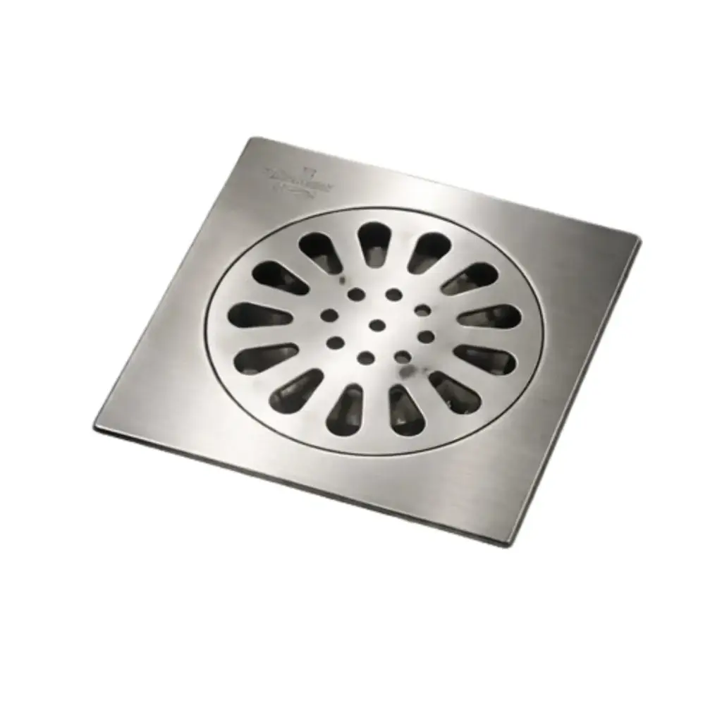 Rejilla Desagüe Para Baño Acero Satinado 10x10 Cm Acra