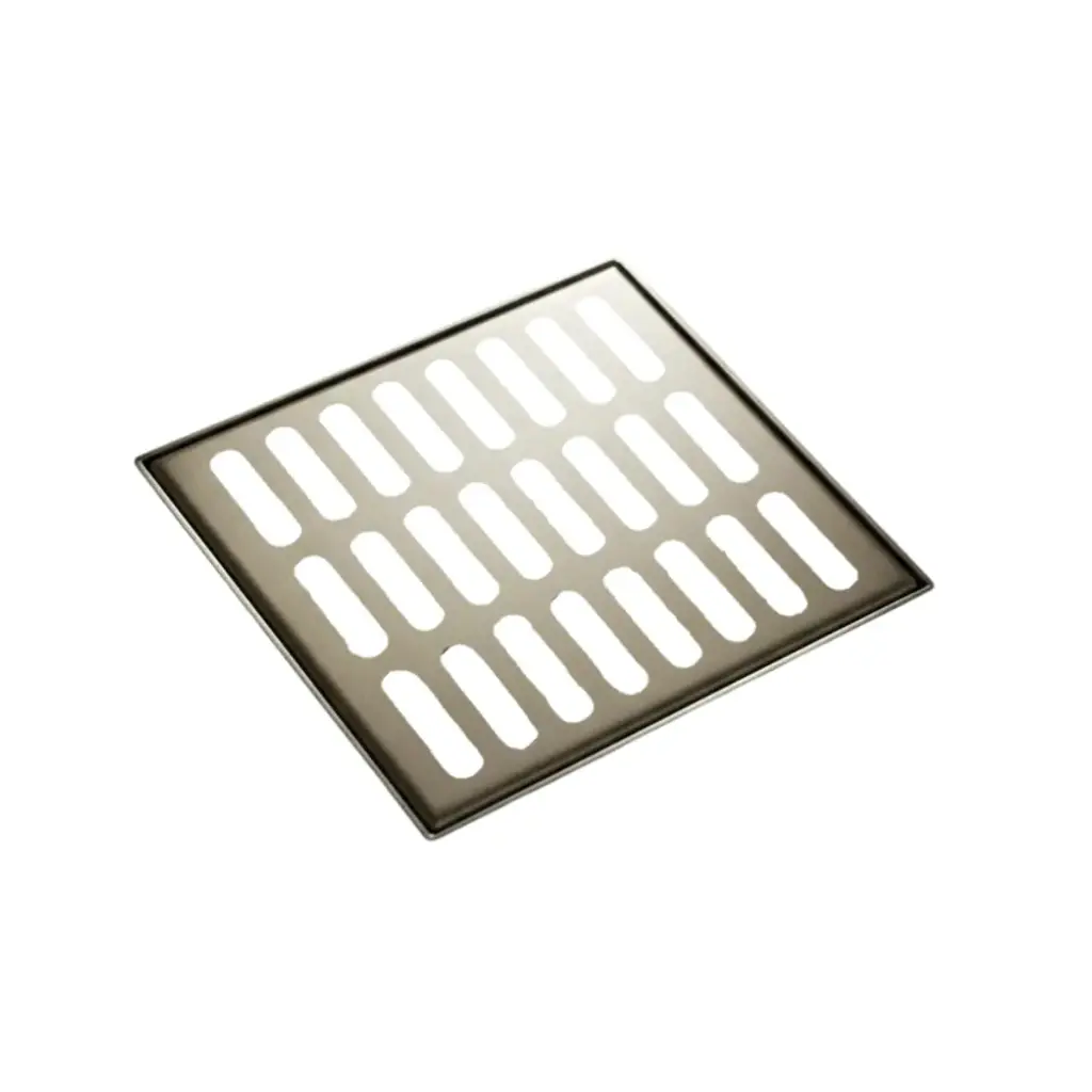 Rejilla De Piso 10x10 Dorada Acero Inoxidable Acra