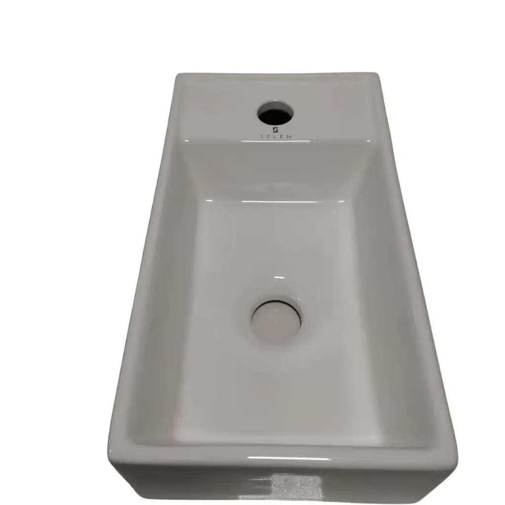 Bacha Loza Rectangular De Apoyo Blanca Acra
