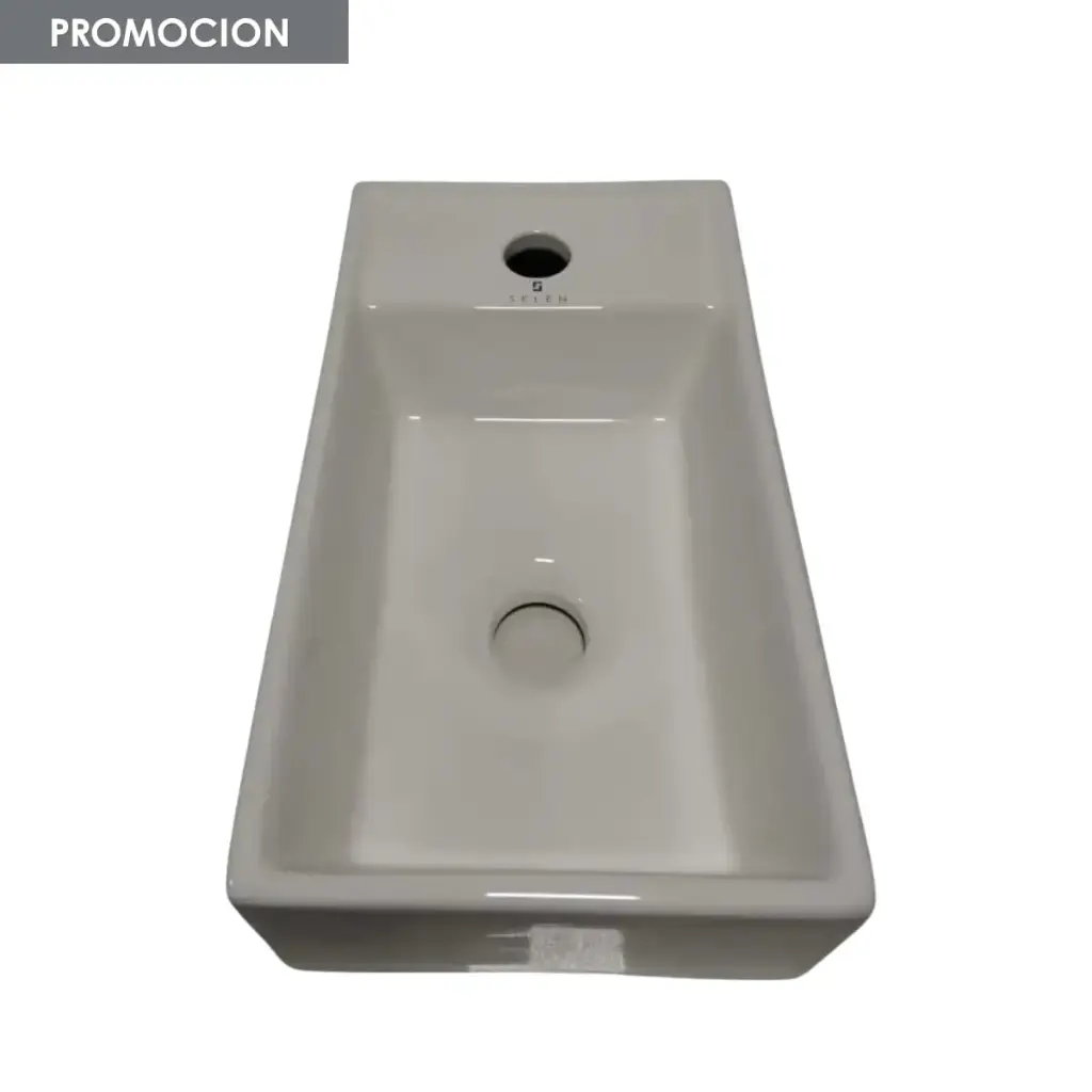Bacha Loza Rectangular De Apoyo Blanca Acra