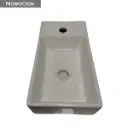 Bacha Loza Rectangular De Apoyo Blanca Acra