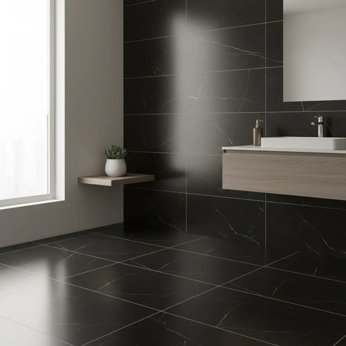 Cerámica Revestimiento Para Piso Y Pared Nero Bianco Ac Acra