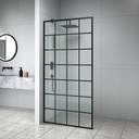 Mampara Para Baño Fija 190x120 Con Estructura Aluminio Acra