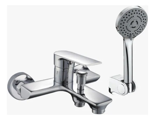 Monocomando Grifería De Ducha Flat Cromo Acra