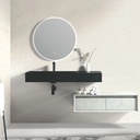 Mueble De Baño Aéreo Con Cajón Y Bacha Octop Gris Acra