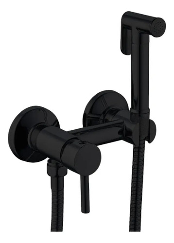 Monocomando Ducha Higiénica Negra 18 Cm Acra