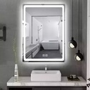 Espejo De Baño Rectangular Con Luz Led Segovia Acra