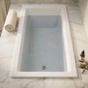 Bañera Acrílico Niza De Empotrar 160 Cm Blanco Acra