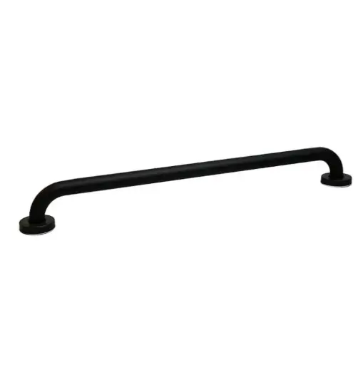 [MLU684444338] Agarradera Barrote Baño En Color Negro Mate 60 Cm Acra