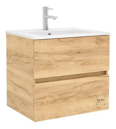 [MLU468999390] Bacha De 50cm + Mueble Mdf Con Cajón Y Patas Acra