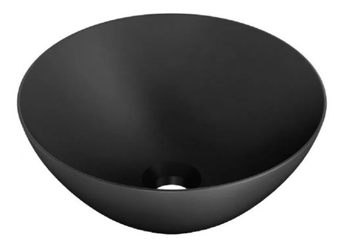 [MLU473932938] Bacha De Apoyo Loza Negra 35cm Diametro Acra
