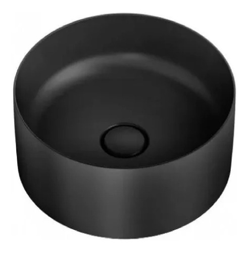 [MLU473933227] Bacha De Apoyo Loza Negra 39cm Diametro Acra