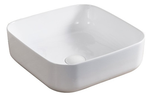 [MLU648731733] Bacha De Loza Para Baño Apoyo Cuadrada 38.5x38.5 Selen