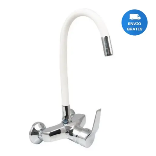 [MLU480680812] Canilla/monocomando/griferia Flexible Para Pared 15cm Acra