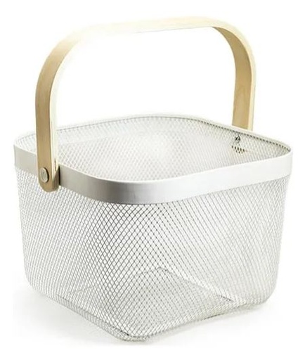 [MLU639967207] Cesto,canasto,organizador Con Asas De Bambú Acra