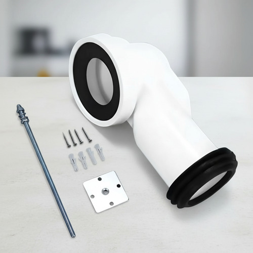 [MLU1026299646] Codo Pvc Para Inodoro Salida Horizontal Trasera Acra