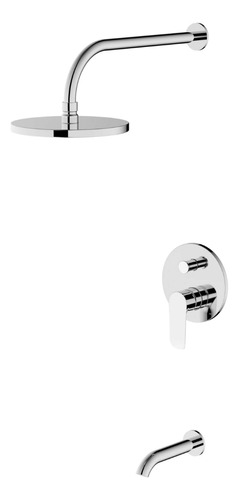 [MLU692200620] Combo De Ducha De Empotrar En Cromado Klipen Acra