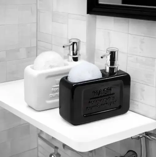 [MLU679655352] Dispensador De Jabón Con Esponja Para Cocina Acra