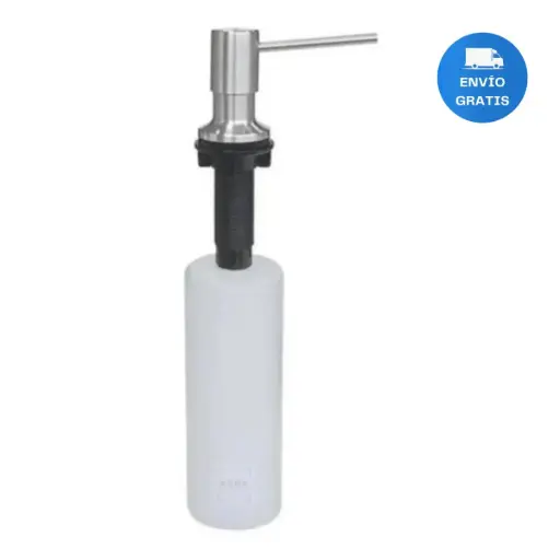 [MLU476222768] Dispensador De Jabón Embutir Metal Cromado 500ml Acra