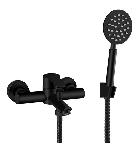 [MLU614784757] Ducha Bañera Monocomando En Negro Mate C/ Transferencia Acra
