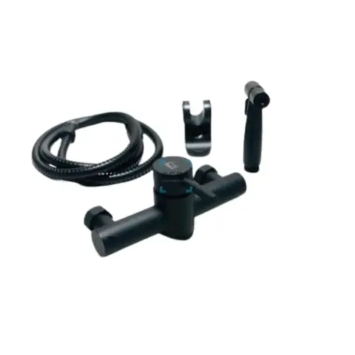 [MLU625562397] Ducha Higienica En Color Negro De 15 Cm Rimontti Acra