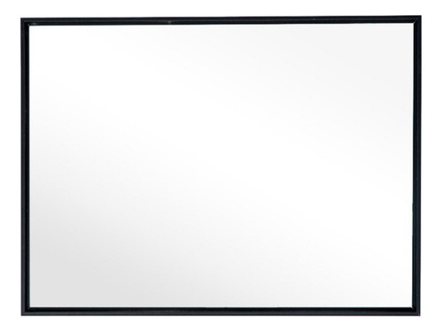 [MLU691330040] Espejo Con Marco Negro Baño Living Dormitorio 90 Cm Acra