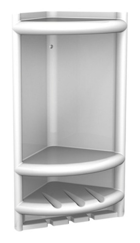 [MLU470260318] Esquinero Portashampoo De Plastico Blanco 44x26x18 Acra