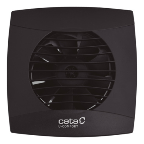 [MLU697005426] Extractor Baño Vidrio/ Pared 120mm Cata Uc-12 Negro Acra