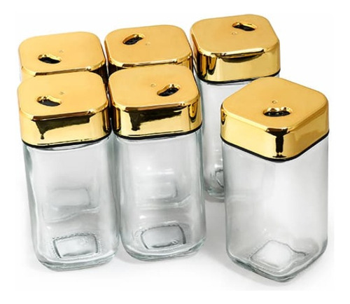 [MLU679594926] Frascos, Especieros De Vidrio Organizadores Con Tapa Acra