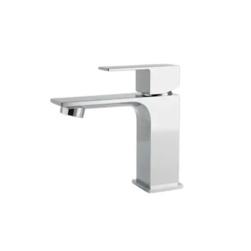 [MLU1070671126] Griferia Baño Lavatorio Monocomando Cuadrada Cromada Acra
