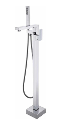 [MLU666175020] Griferia De Pie Cromada Para Bañera Con Teléfono Acra