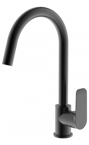 [MLU647831744] Griferia,monocomando De Cocina Negro Mate Klipen Acra
