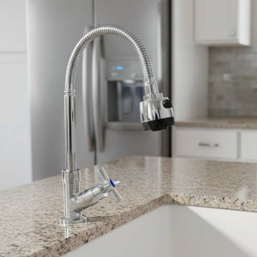 [MLU604207084] Grifería Canilla Mesada Solo Fría Cocina Flexible Acra