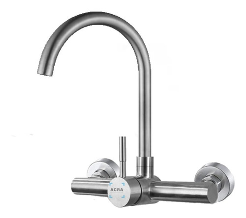 [MLU625594425] Grifería De Pared De 20 Cm Satin Rimontti Acra