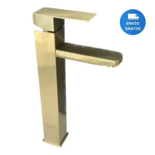 [MLU619863605] Grifería Monocomando Baño Dorada Gold Oro Alta Acra