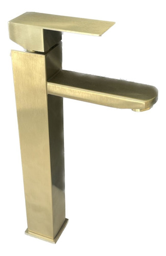 [MLU619863605] Grifería Monocomando Baño Dorada Gold Oro Alta Acra